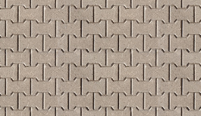Specially prepared seamless pattern of paving slabs
