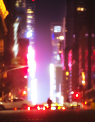 Abstract blurred image of NYC streets