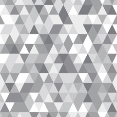 Abstract seamless pattern of triangles. Contrasting colors.