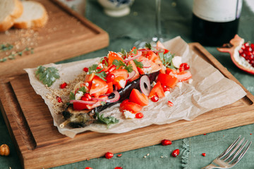 Autumn menu of appetizers