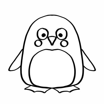 recommend clip art: cute penguin colouring