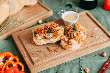 Autumn menu of appetizers