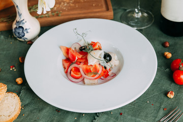 Autumn menu of appetizers