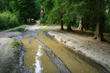 Off road track in the mountains