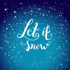 Let it snow backdrop