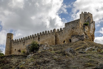 Fototapeta na wymiar Castle of the city of Frias Burgos, Spain
