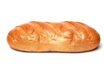 white bread on white background