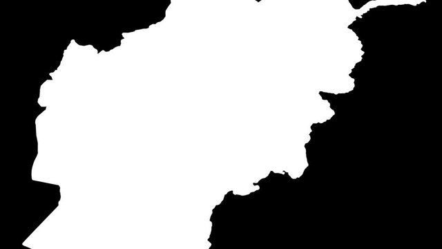 Zabul - Afghanistan, province extruded. Bumps shaded