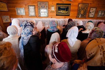Kobiety w meczetu w Bohonikach
