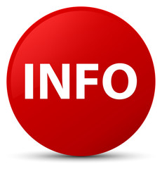 Info red round button