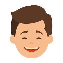 cute and little boy vector illustration design