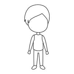 cute and little boy vector illustration design