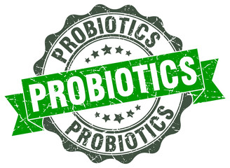 probiotics stamp. sign. seal