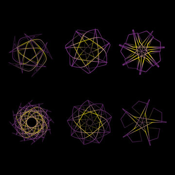 Cosmic geometry astrological star pattern symbols