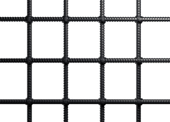 Lattice in the cell of the prisoner. A metal door to hold criminals.Prison single icon in black style. Steel bars of a prison. 3d render