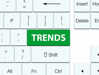 Trends green keyboard button