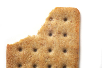 snack cracker on white background