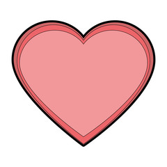 heart love decoration icon vector illustration design