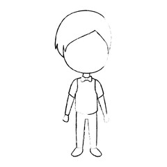 cute and little boy vector illustration design