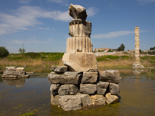 Fototapeta premium Artemis temple ruins in Selcuk, Izmir, Turkey