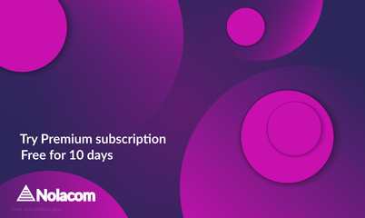 Abstract geometric background with purple gradient vanishing circles