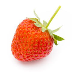 Strawberry isolated on white background. Fresh berry.