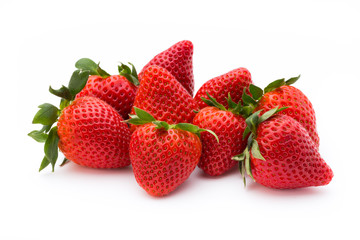 Strawberry isolated on white background. Fresh berry.