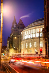 Fototapeta premium Town Hall Centeral Library Manchester UK