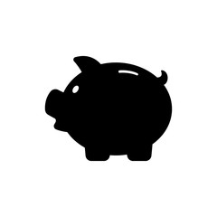 Piggy bank. Money box. Vector icon. Save money