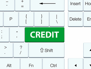 Credit green keyboard button