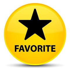 Favorite (star icon) special yellow round button