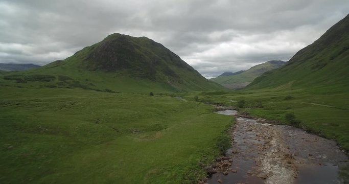 Aerial, Glen Etive, Scotland - Native Version