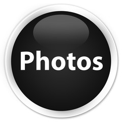 Photos premium black round button