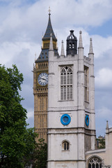 Fototapeta na wymiar Two Clock Towers in London