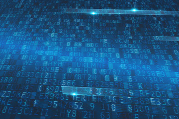 Internet crypted code. Concept of internet security