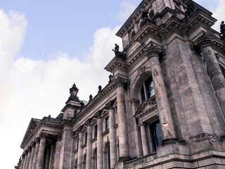 Fototapeta na wymiar The Reichstag is a historic edifice in Berlin, Germany, constructed to house the Imperial Diet of the German Empire