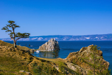 Lake Baikal on a sunny summer day
