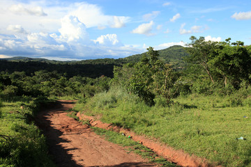 Fototapeta na wymiar Remote Western Uganda