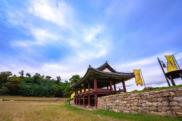 Fototapeta na wymiar Gongju Chungcheongnam-do Province, South Korea - Gongju Gongsanseong Fortress. (UNESCO World Heritage).