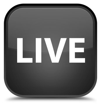 Live Special Black Square Button