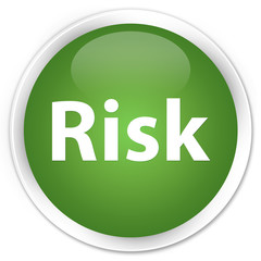 Risk premium soft green round button