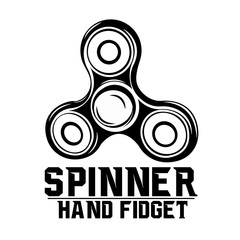 Logo spinner hand fidget