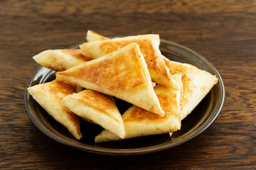 Crispy pies with dough filo, with cheese filling.