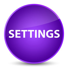 Settings elegant purple round button