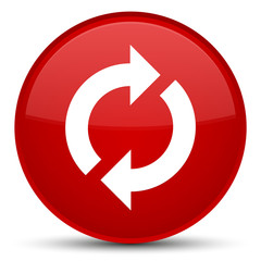 Update icon special red round button