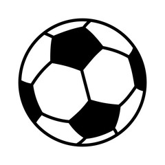 Voetbal of voetbal plat vectorpictogram voor sport-apps en websites