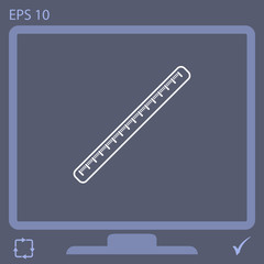 centimeter vector icon