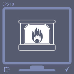 1421656 fireplace vector icon