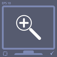 Obraz premium zoom vector icon