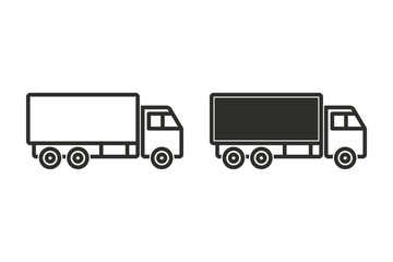 Truck vector icon.